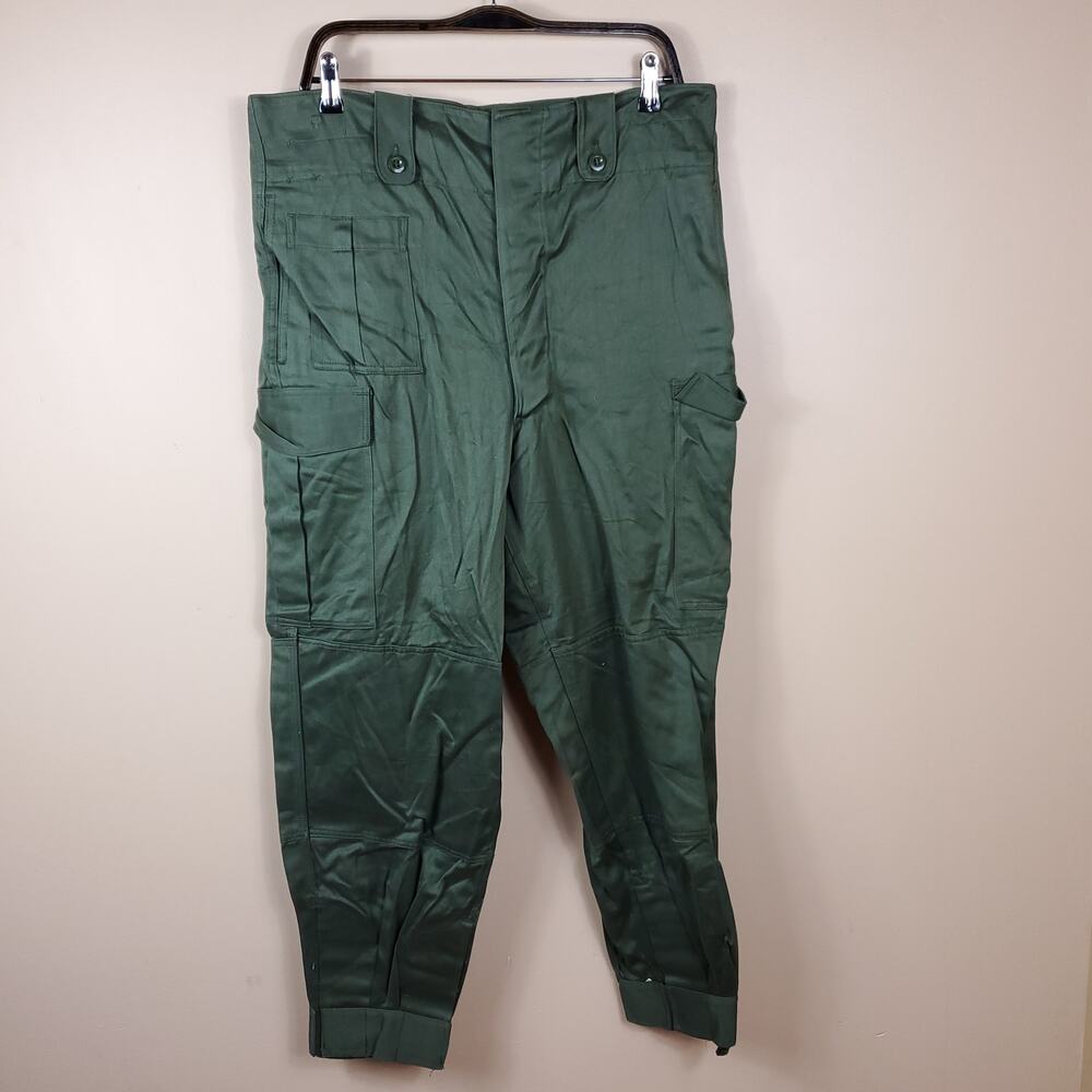 Vintage 1967 Army Green BEGETEX PVBA Button Fly Cargo Pants L